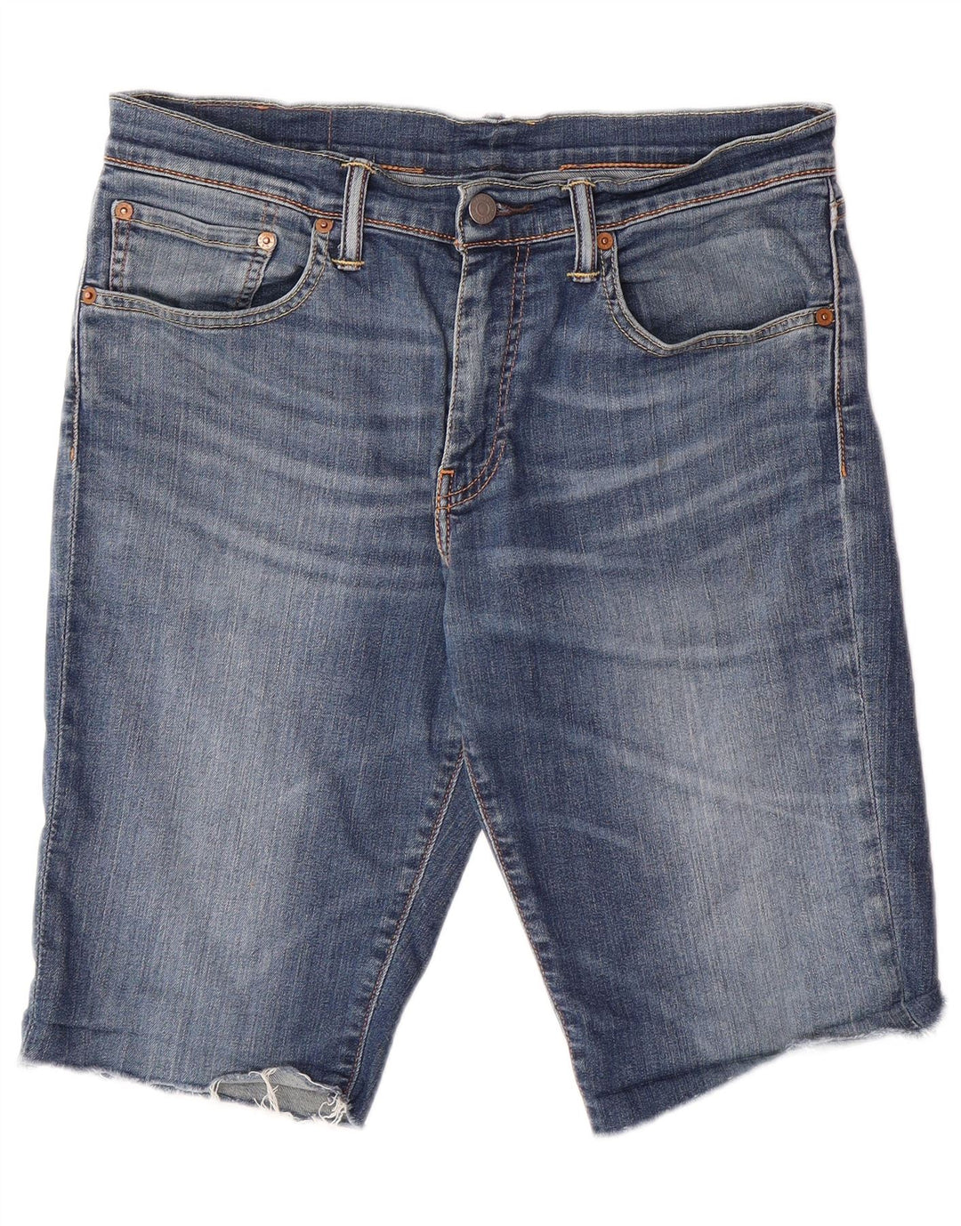 LEVI'S Mens 511 Denim Shorts W32 Medium Blue Cotton
