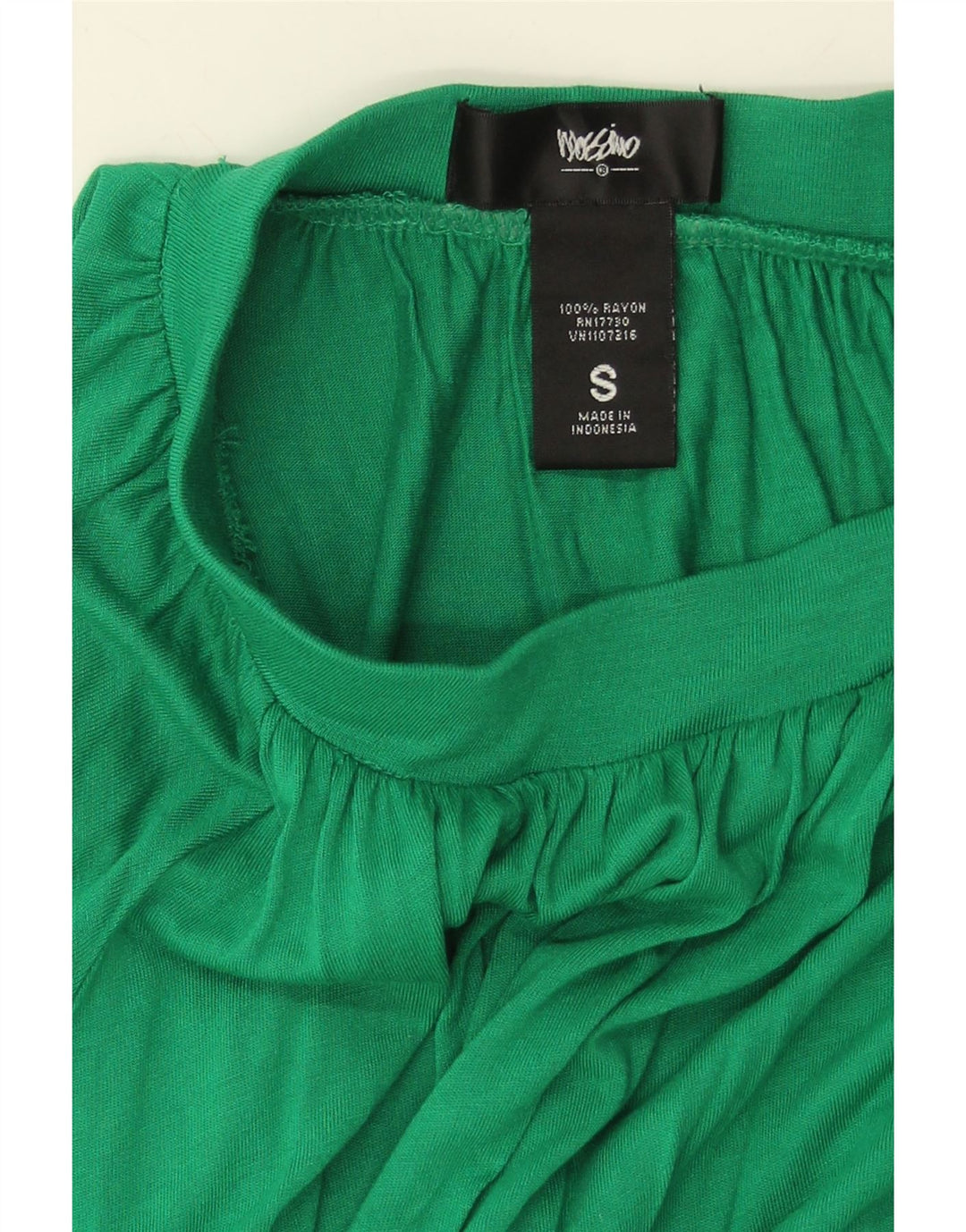 MOSSIMO Womens A-Line Skirt Small W27 Green Rayon Vintage Mossimo and Second-Hand Mossimo from Messina Hembry 