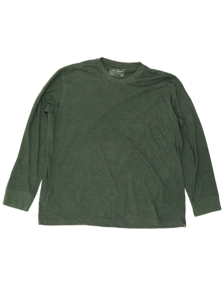 EDDIE BAUER Herren Legendwash Top Langarm 2XL Grüne Baumwolle