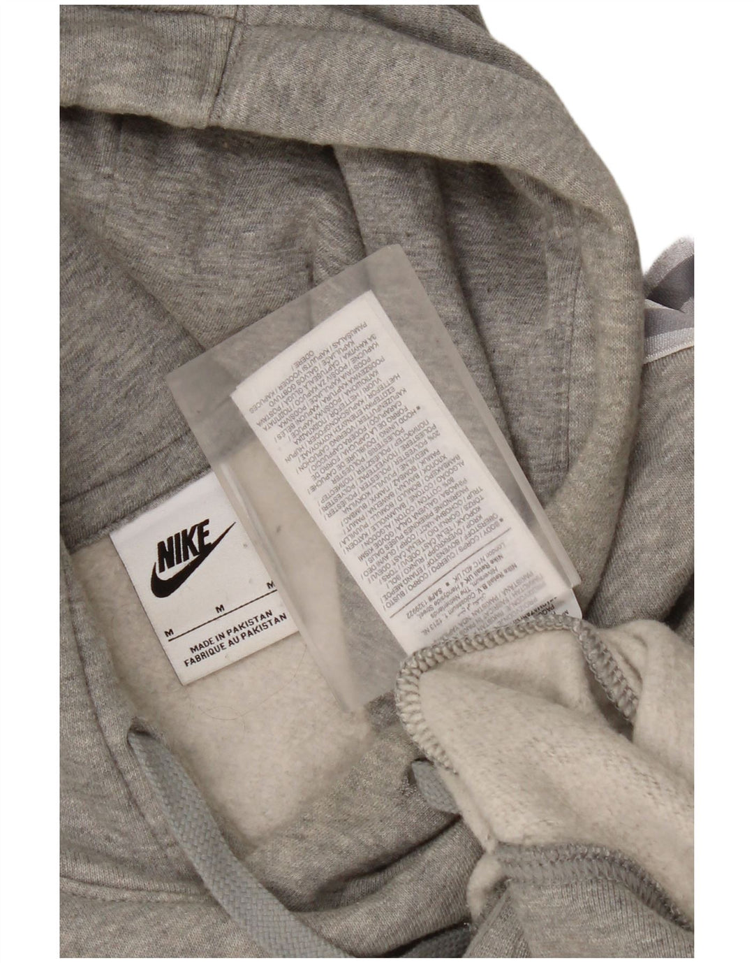 Nike Herren-Kapuzenpullover mit Grafik, mittelgrau gefleckte Baumwolle
