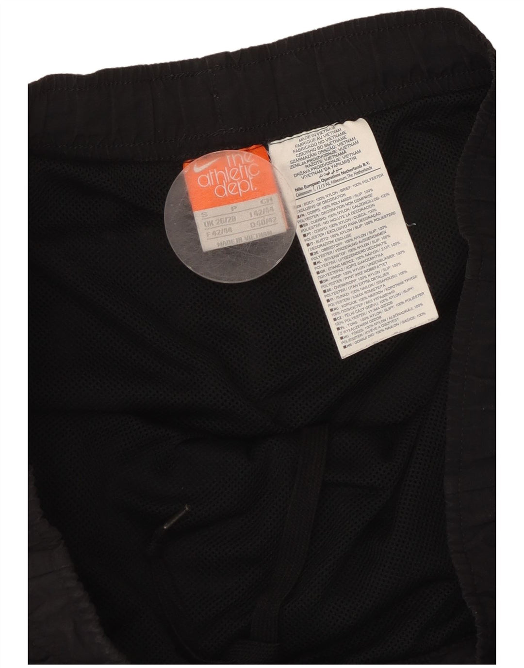 NIKE Herren-Sportshorts mit Grafik, Größe S, aus schwarzem Nylon