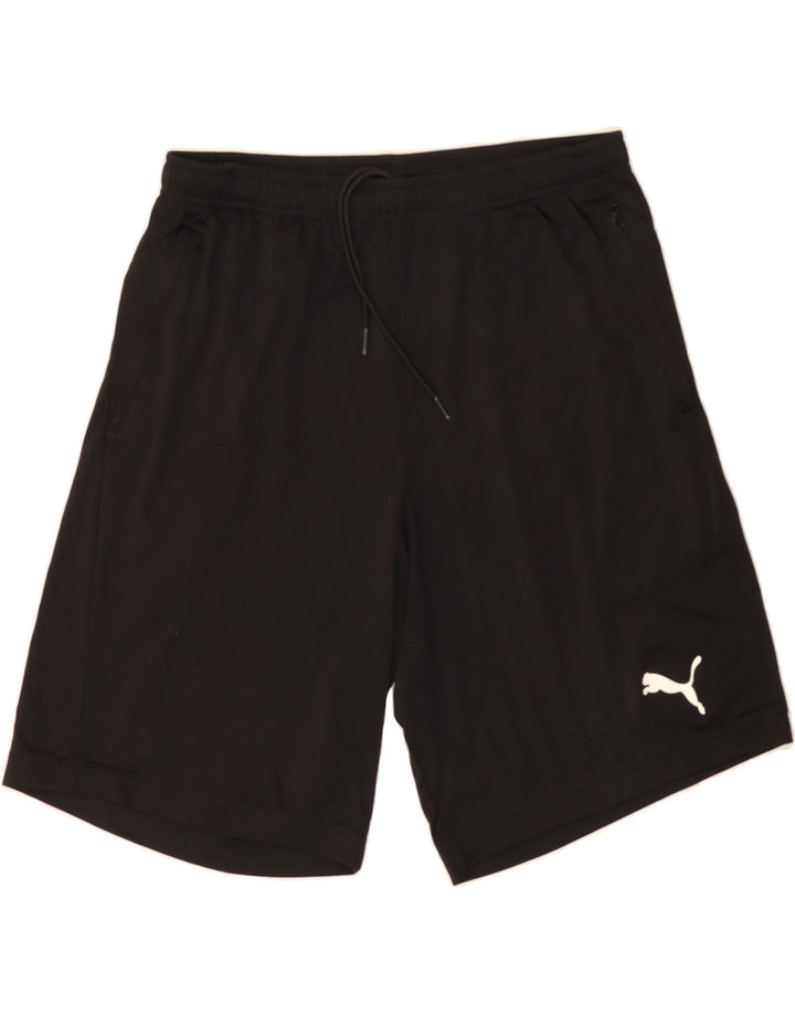 PUMA Mens Sport Shorts Large Black Polyester Vintage Puma and Second-Hand Puma from Messina Hembry 