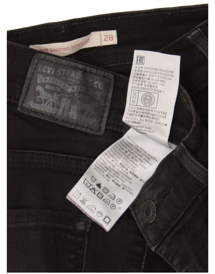 Levi's Damen 315 Shaping Bootcut Jeans W28 L28 Schwarze Baumwolle