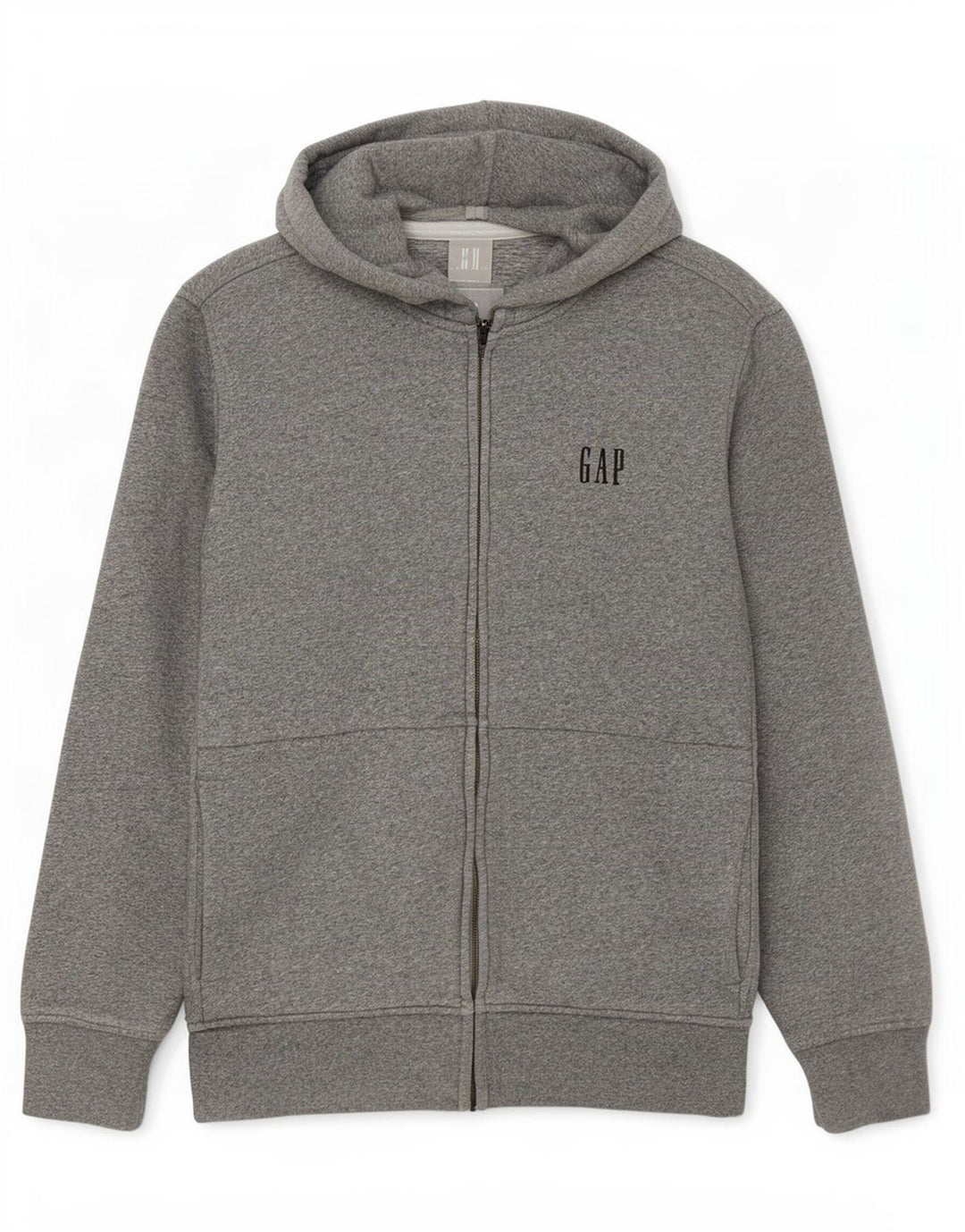 Gap Herren-Kapuzenpullover mit Reißverschluss, klein, grau gefleckte Baumwolle