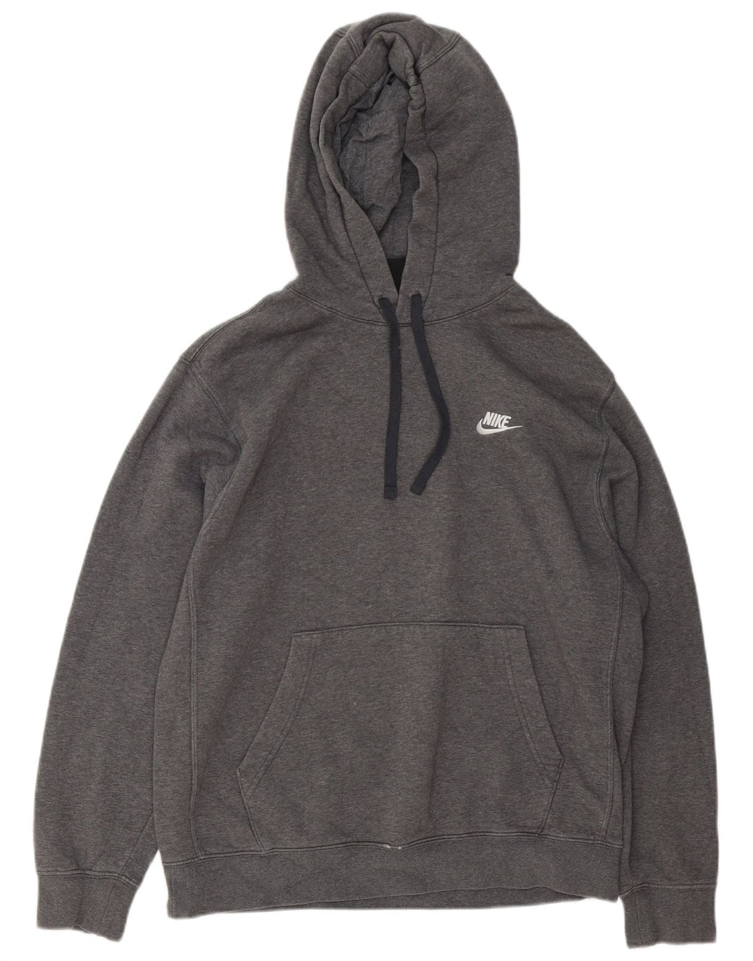 Nike Herren-Kapuzenpullover aus mittelgrau gefleckter Baumwolle
