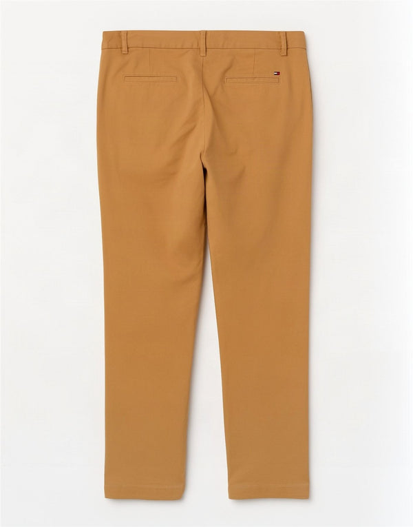 Tommy Hilfiger Damen Slim Chino-Hose US 6 Medium W30 L28 Beige Baumwolle