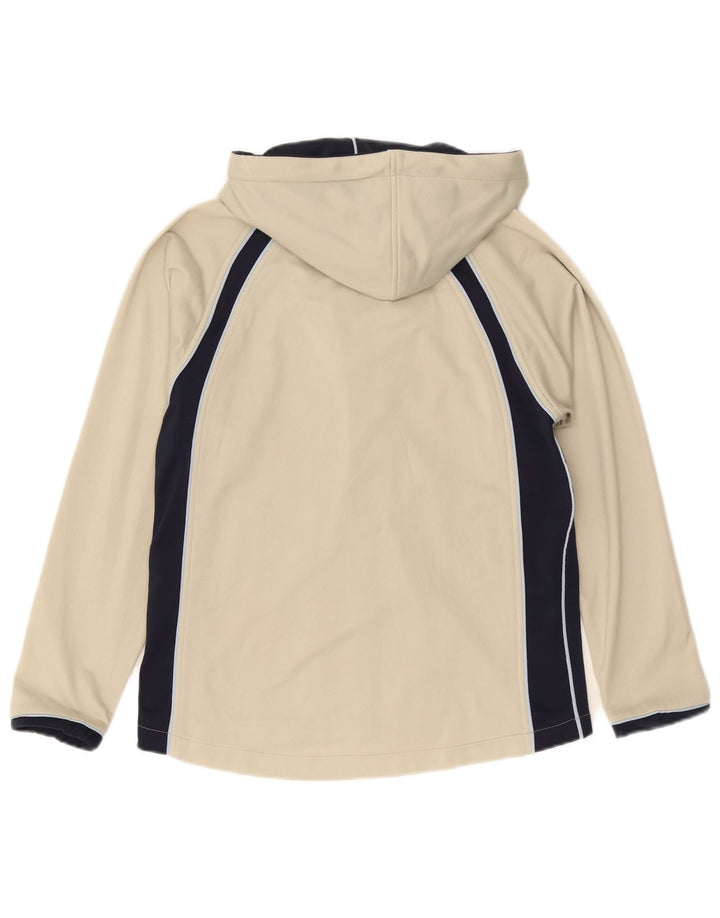 Asics Herren-Kapuzenpullover mit Reißverschluss, Mittelbeige, Farbblock