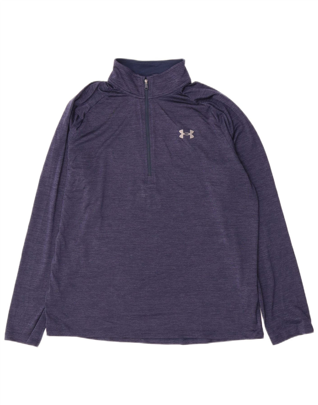 Under Armour Herren-Pullover-Trainingsanzugoberteil mit Reißverschluss und großem Marineblau-Nadelstreifenmuster