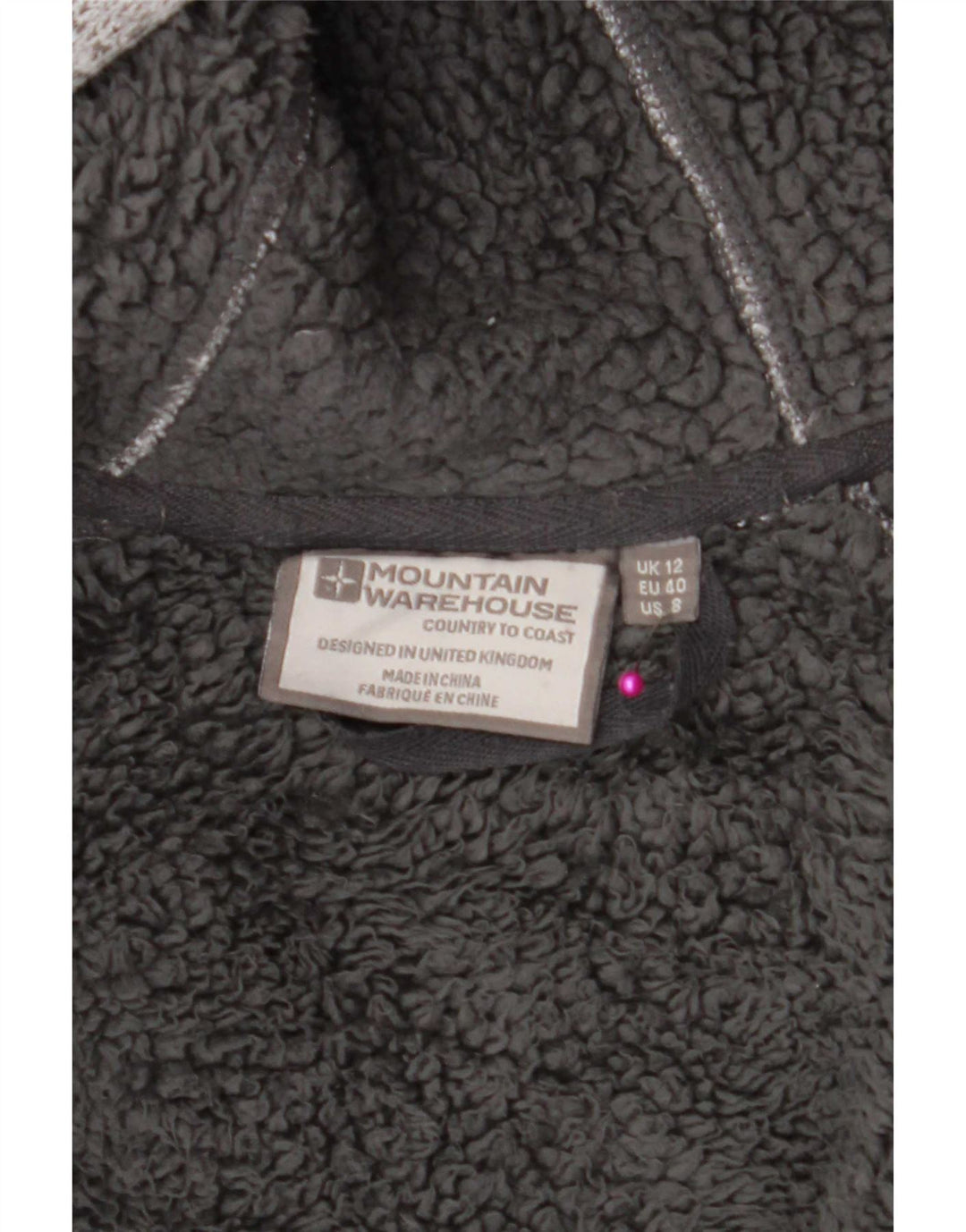 Mountain Warehouse Damen-Trainingsanzug-Topjacke UK 12 Mittelgrau meliert