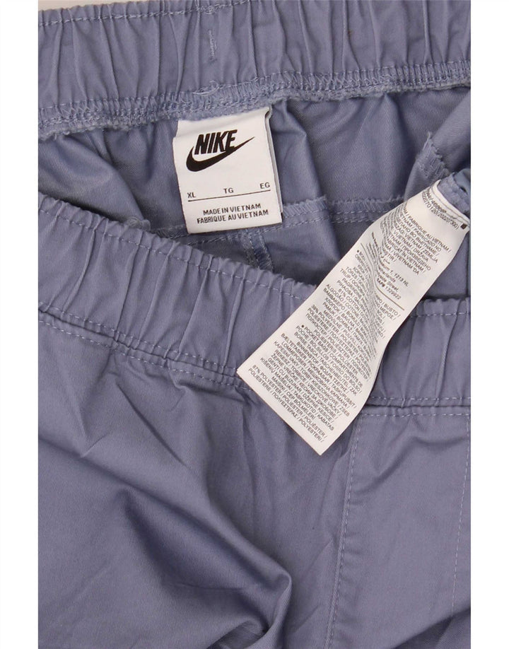 Nike Herren-Trainingshose XL, blaues Polyester