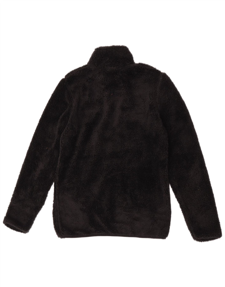 Mountain Warehouse Damen-Fleecepullover mit Reißverschluss am Kragen, UK 8, Größe S, Schwarz, Polyester