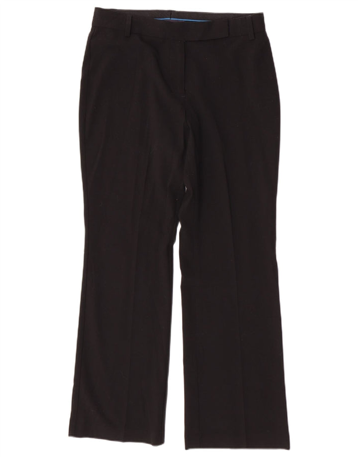 Marks & Spencer Damen Bootcut-Anzughose UK 10 Small W30 L28 Schwarz