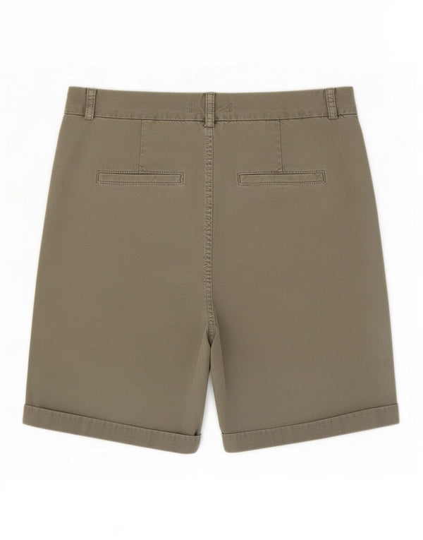 Marks & Spencer Damen Chinoshorts UK 10 Small W30 Khaki Baumwolle