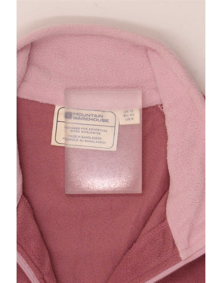Mountain Warehouse Damen-Fleecepullover mit Reißverschluss am Hals, UK 12, Mittelrosa