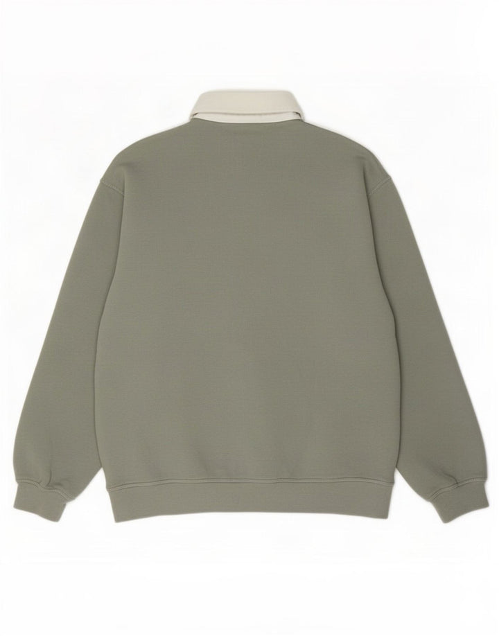 Zara Herren-Sweatshirt mit Rollkragen, klein, Grün