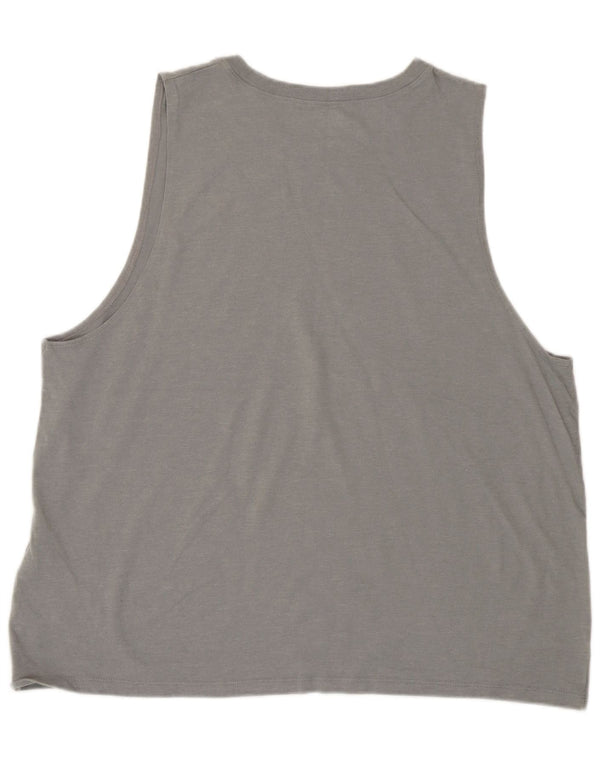 Under Armour Damen Graphic Vest Top UK 18 XL Graue Baumwolle