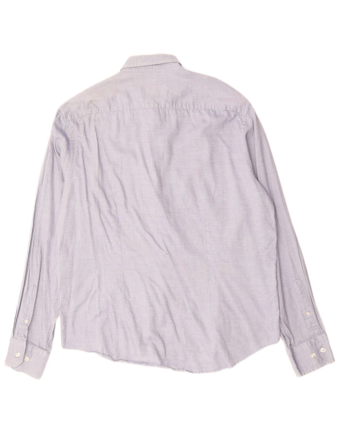 FRED PERRY Herren Slim Fit Hemd 2XL Blaue Baumwolle