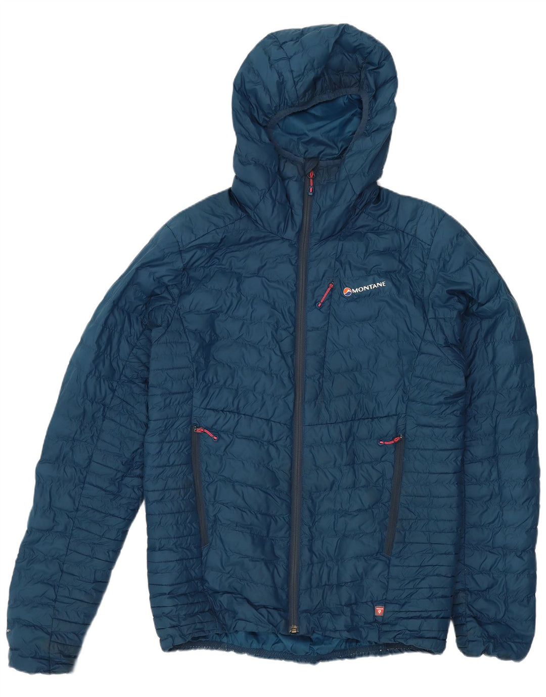 Montane wattierte Herrenjacke mit Kapuze, UK 38, Mittelblau, Polyester