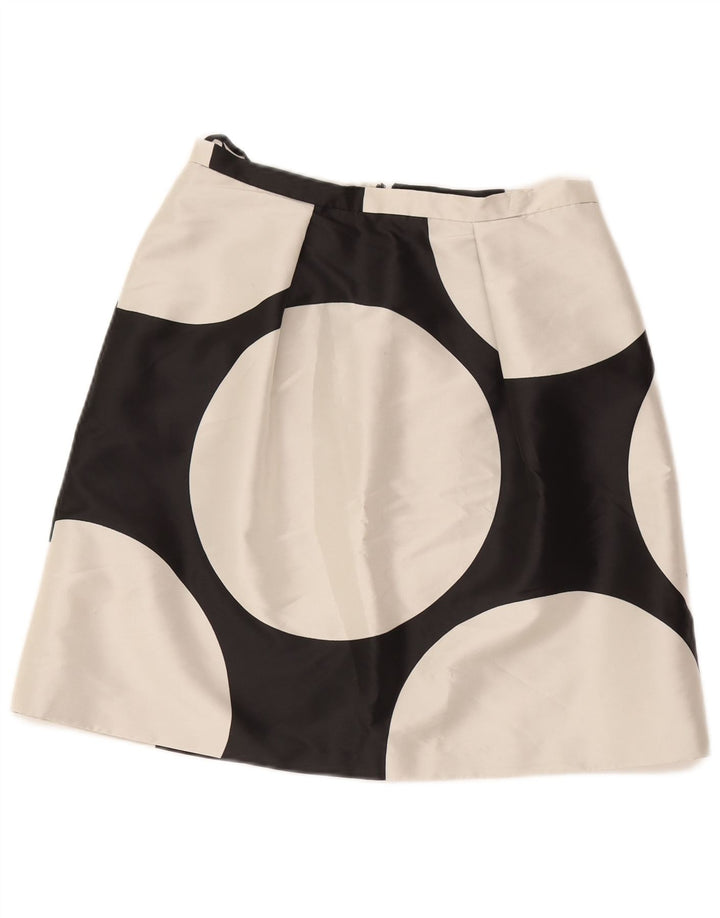 Coast Damen A-Linien-Rock UK 12 Medium W30 Schwarz Geometrisch