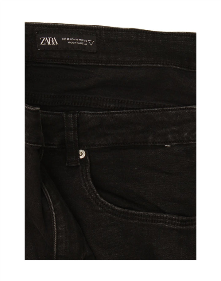Zara Herren Slim Jeans EU 46 XL W36 L28 Schwarz