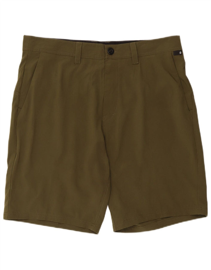 Volcom Herren-Chinoshorts, groß, Khaki, Polyester
