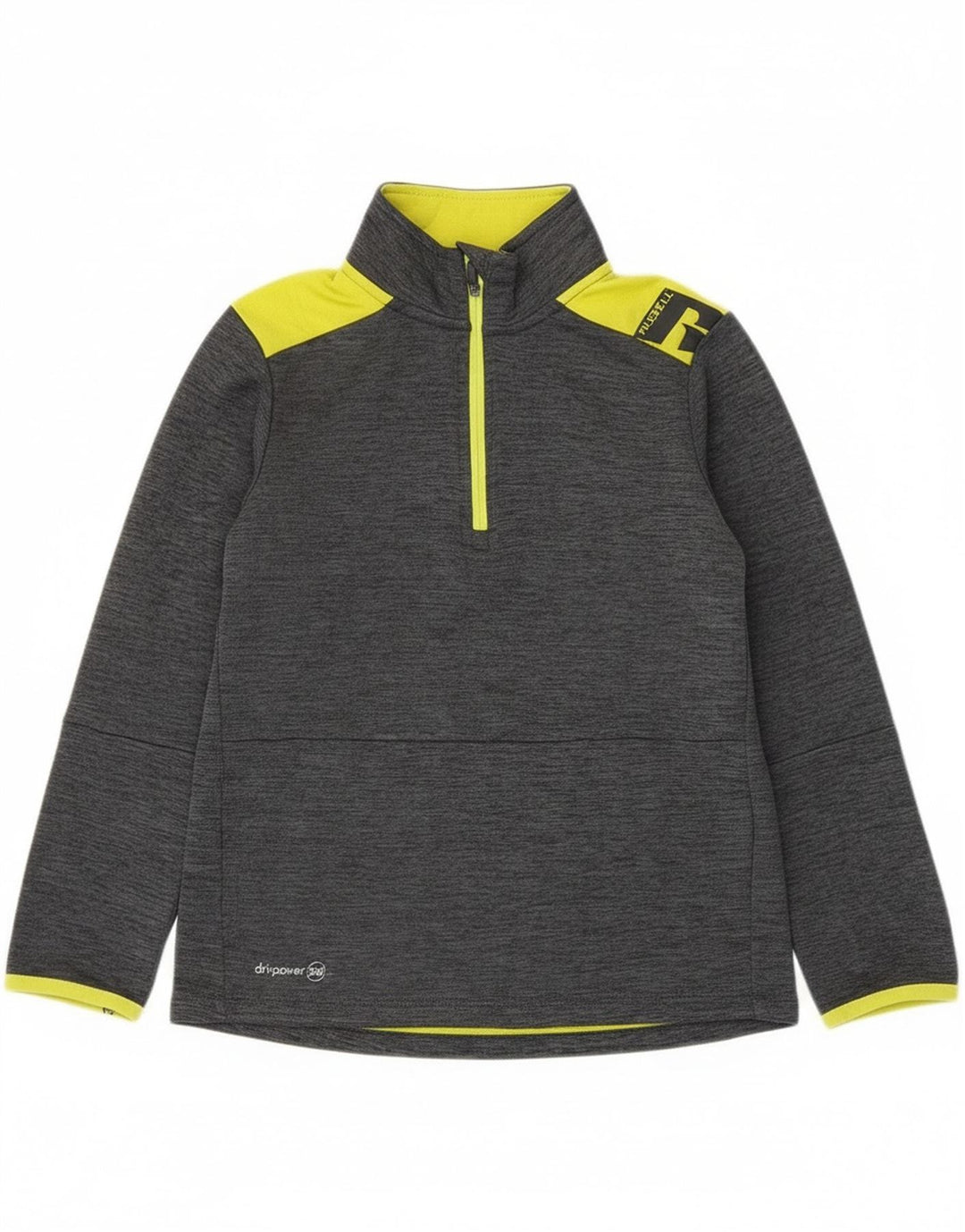 Russell Athletic Jungen-Pullover-Trainingsanzugoberteil, 7–8 Jahre, Mittelgrau