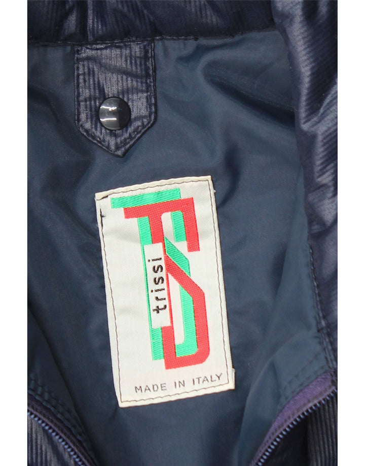 TRISSI Mens Rain Jacket UK 38 Medium Navy Blue