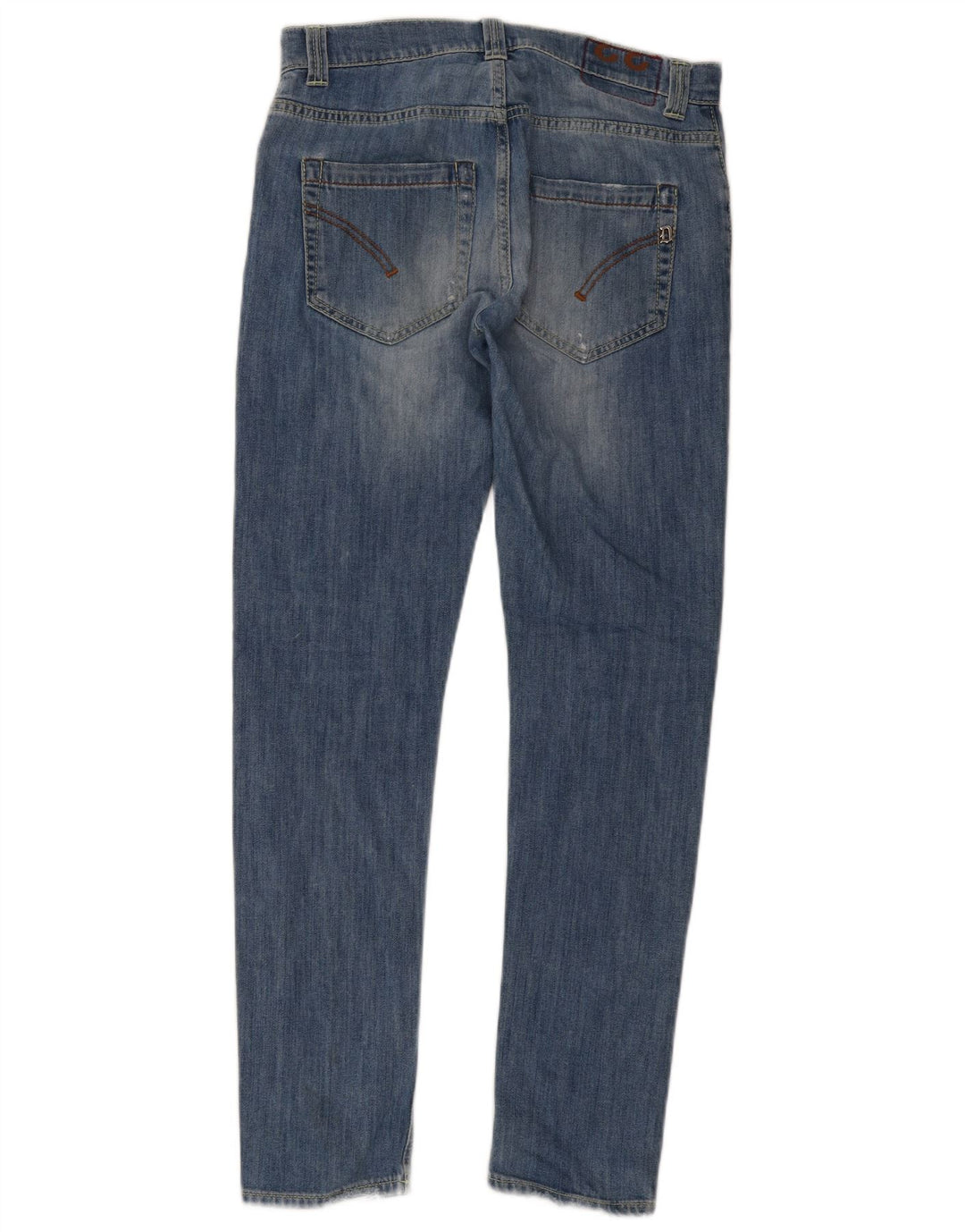 Dondup Herren Distressed Slim Jeans W33 L32 Blaue Baumwolle