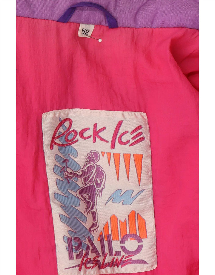 Bailo Herren-Skijacke mit Kapuze, IT 52 XL, Lila, Colourblock-Polyamid