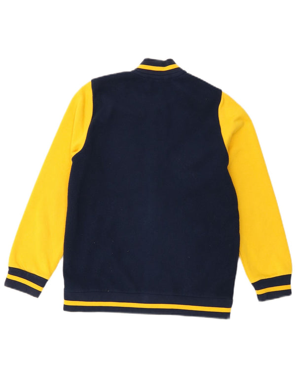 Adidas Jungen Fleecejacke mit Grafik, 9–10 Jahre, Marineblau, Farbblock