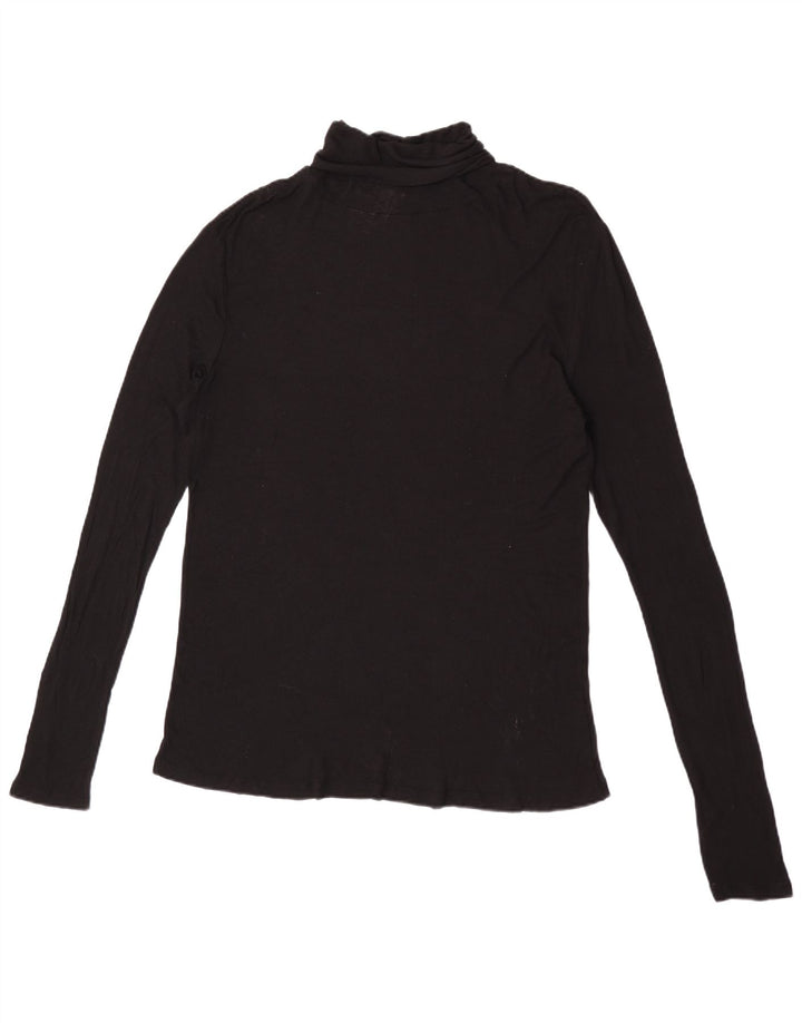 Zara Damen Top Langarm UK 16 Large Schwarz