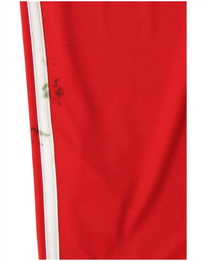 Adidas Herren Climalite T-Shirt Top Small Rot Colourblock Polyester
