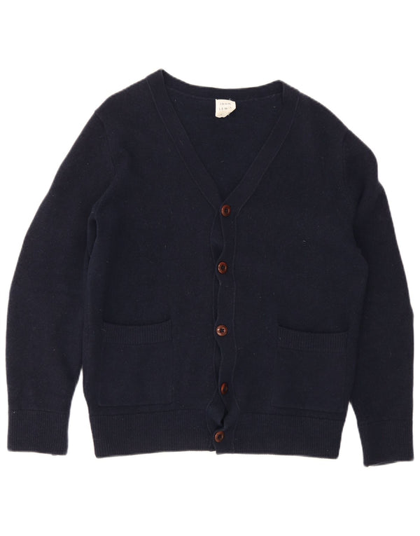 John Lewis Damen-Cardigan-Pullover UK 12 Mittelmarineblaue Merinowolle