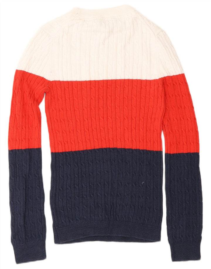 Crew Clothing Damen-Pullover mit Rundhalsausschnitt, Gr. 8, Größe S, Mehrfarbig