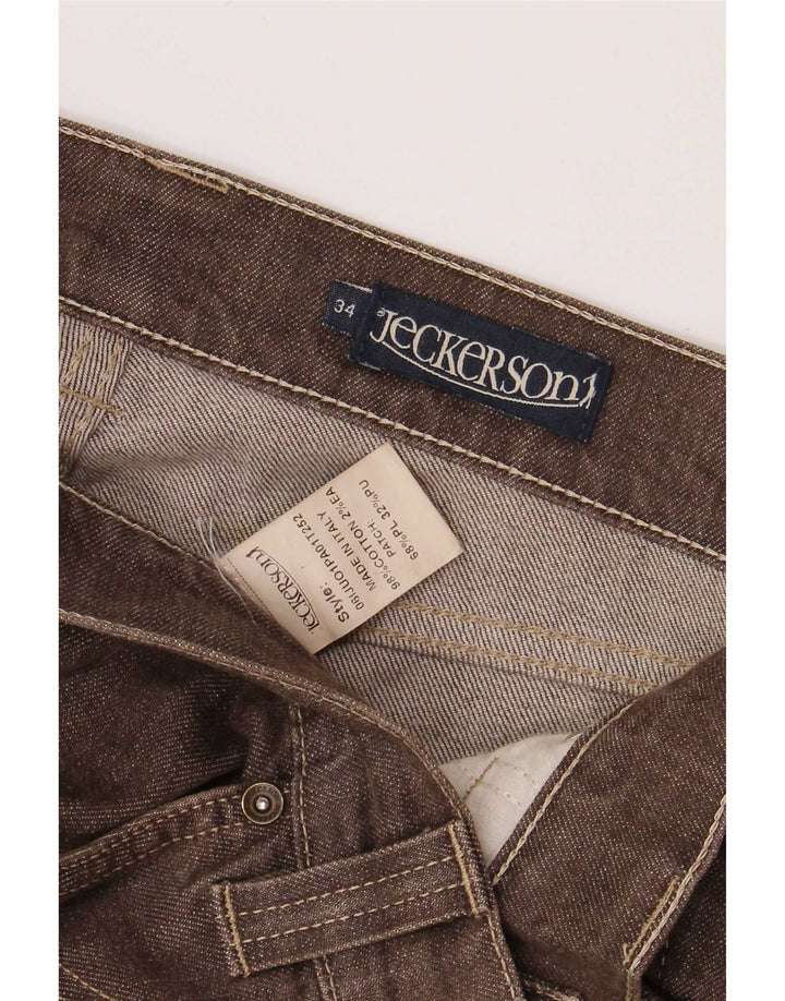 Jeckerson Herren Regular Jeans W30 L32 Braune Baumwolle