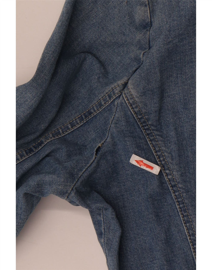 Krizia Damen-Jeansjacke in Übergröße, Größe 25, groß, blaue Baumwolle