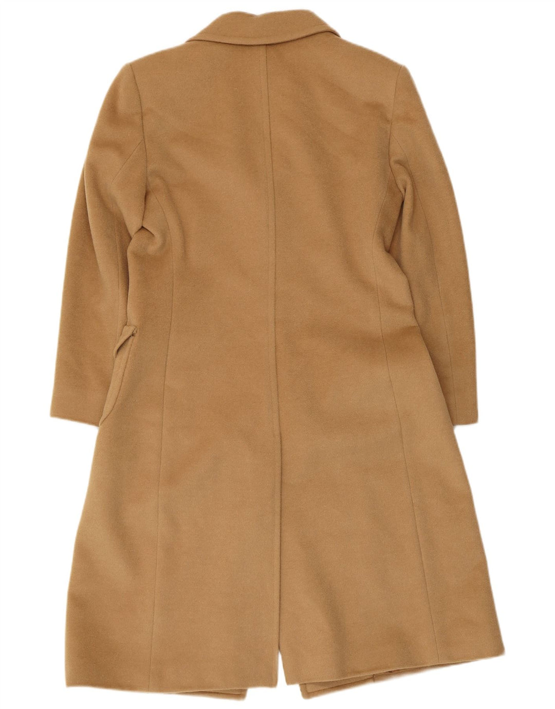 Antonio Fusco Damen 3-Knopf-Mantel IT 44 Mittelbeige Wolle