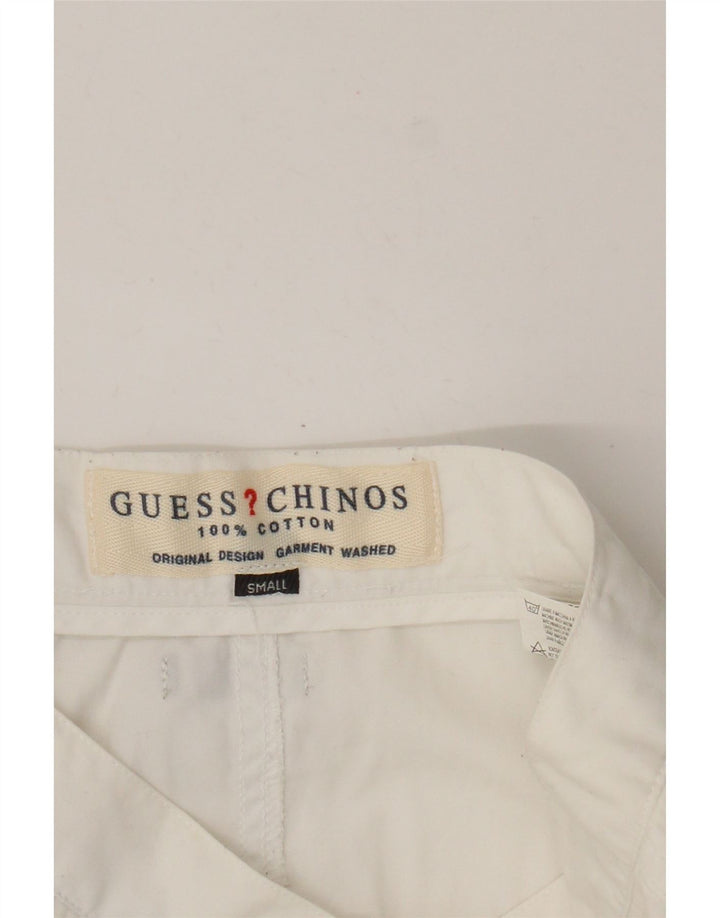 Guess Damen Minirock Small W26 Weiße Baumwolle