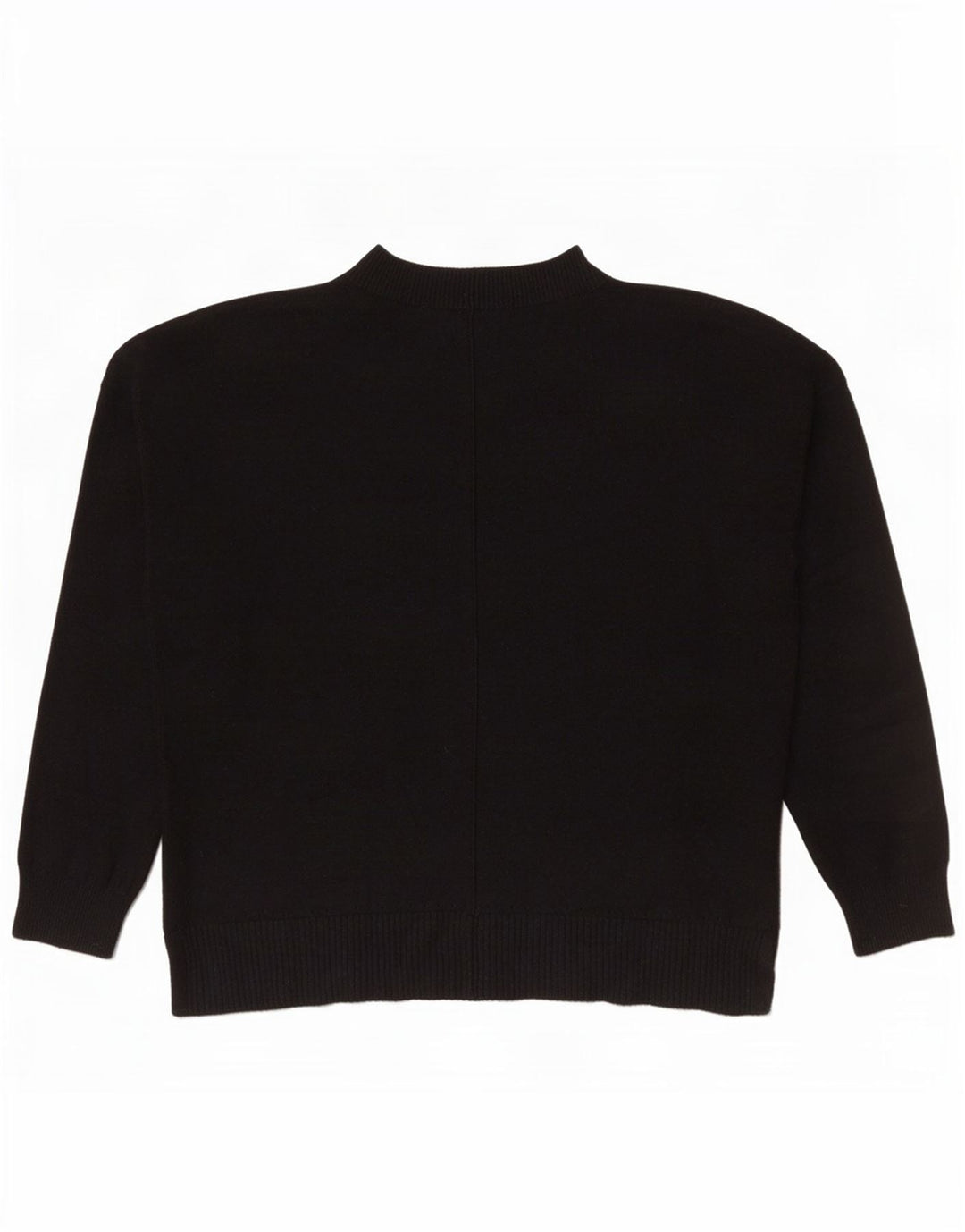 Oasis Damen-Pullover mit Rundhalsausschnitt, Gr. 14, mittlere schwarze Viskose