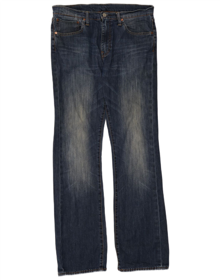Levi's Herren 527 Bootcut Jeans W34 L34 Blaue Baumwolle