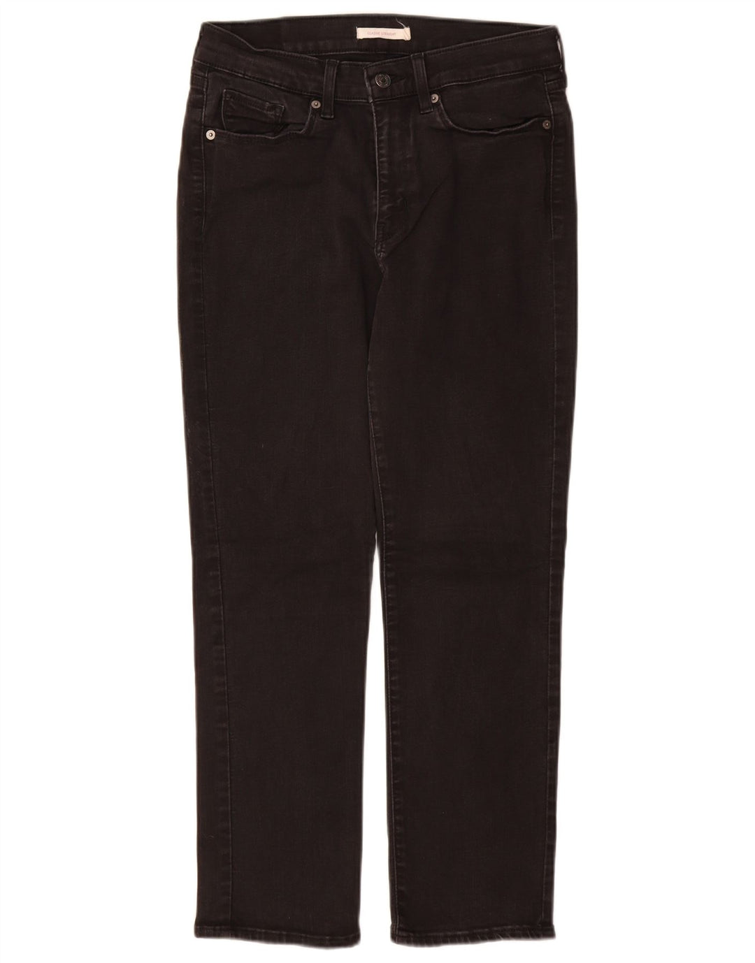 Levi's Damen-Jeans mit klassischer Passform, gerade Passform, W29, L28, schwarze Baumwolle