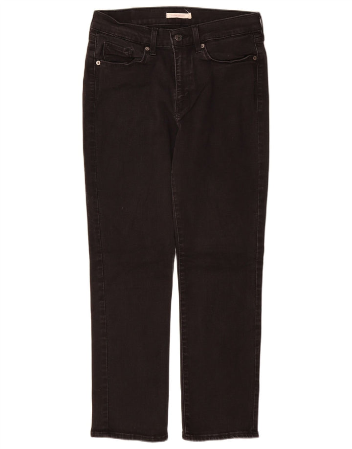 Levi's Damen-Jeans mit klassischer Passform, gerade Passform, W29, L28, schwarze Baumwolle