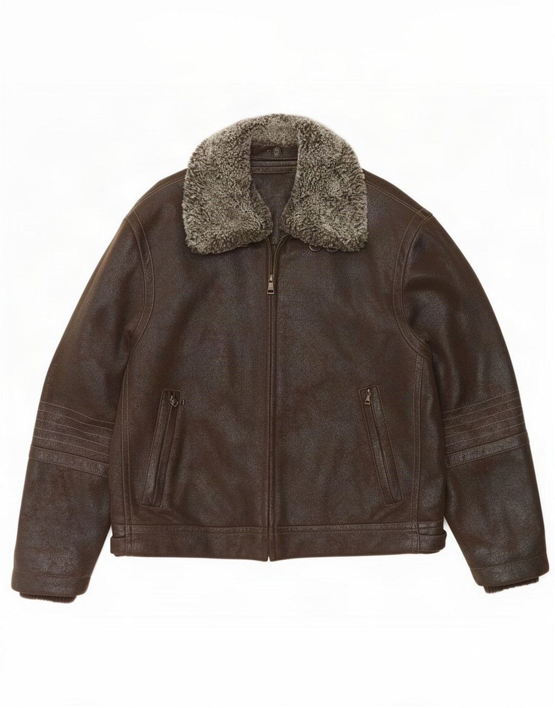 Stones Herren Bomberjacke UK 42 XL Braun Polyester