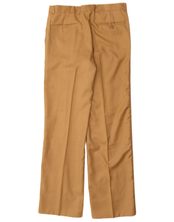 Vintage Herren gerade Freizeithose IT 48 Medium W30 L32 Beige