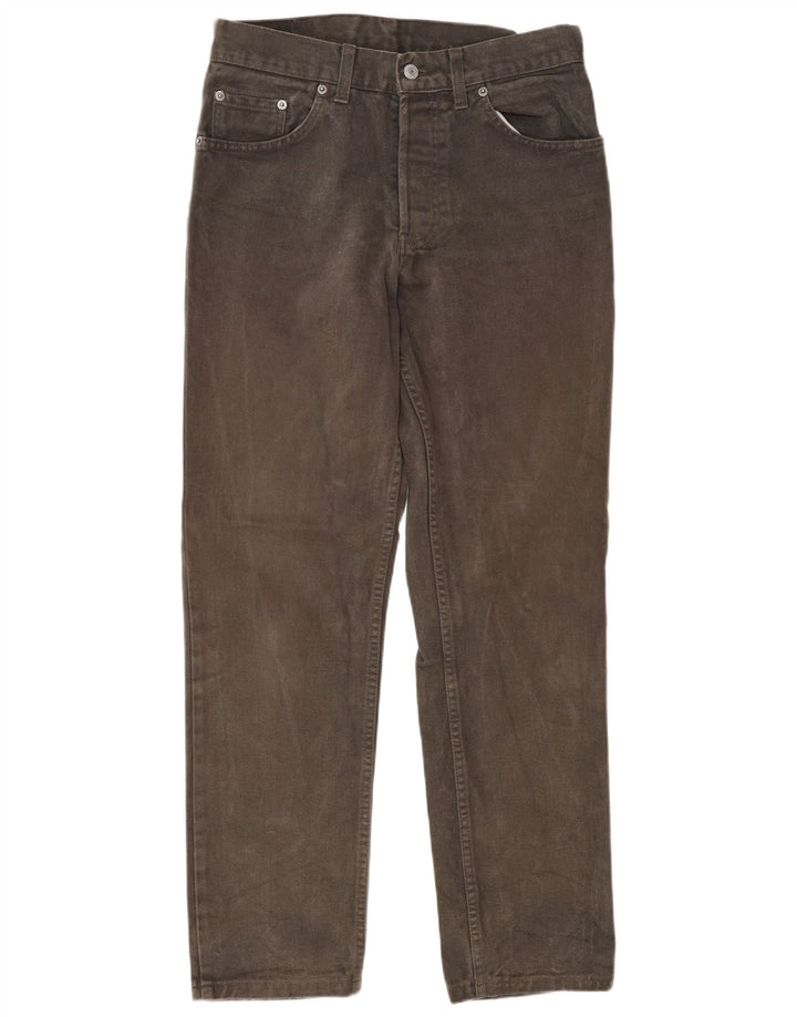 LEVI'S Herren Straight Jeans W32 L34 Graue Baumwolle