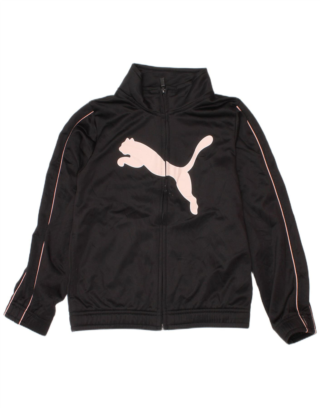 Puma Mädchen Graphic Trainingsanzug Top Jacke 5–6 Jahre Schwarz
