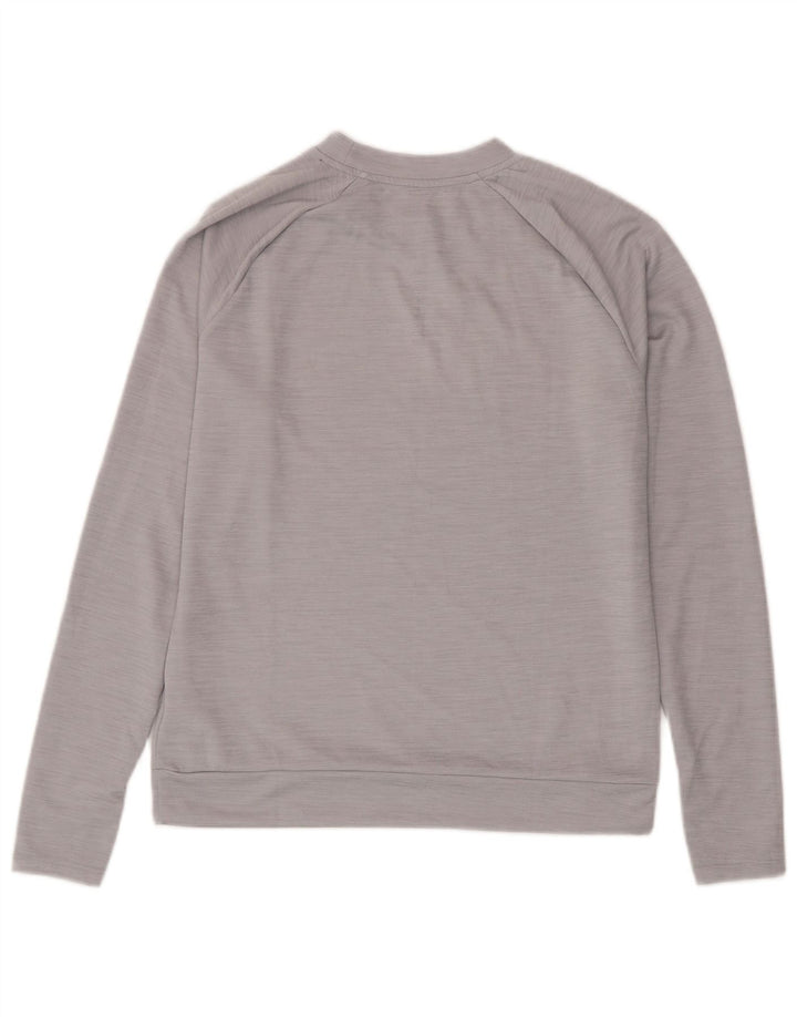 Nike Damen-Sweatshirtpullover UK 10 Small Grau meliertes Polyester