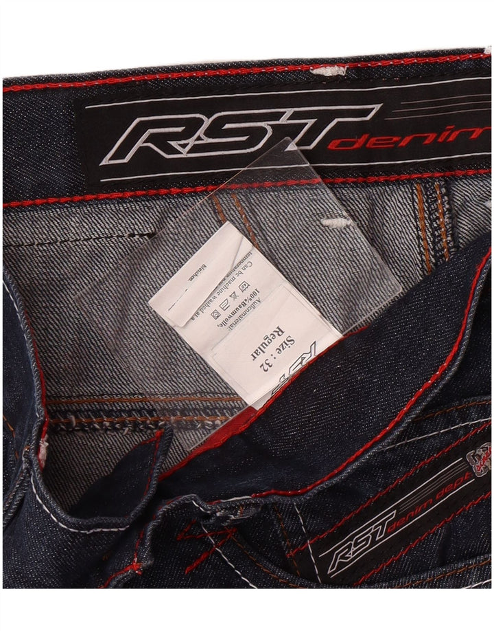 RST Damen Regular Straight Jeans W32 L31 Marineblaue Baumwolle