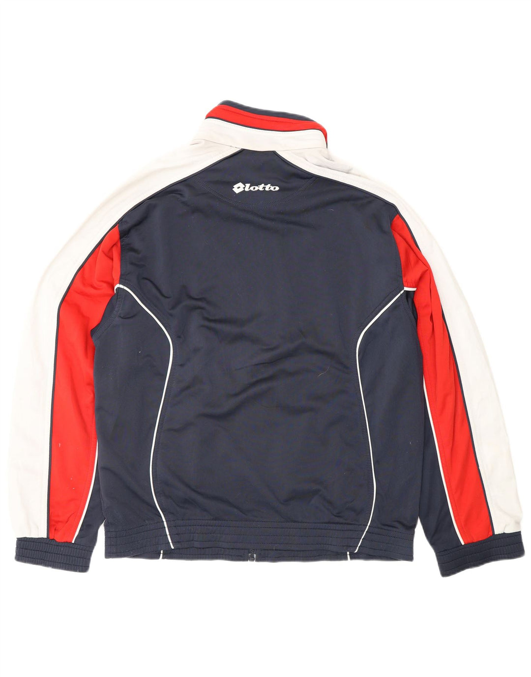 LOTTO Herren-Trainingsanzug-Oberteil, Jacke, groß, marineblau, Farbblock-Polyester