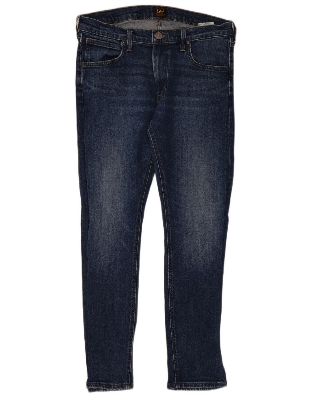 LEE Damen Luke Slim Jeans W32 L30 Blaue Baumwolle